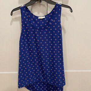 Pleione High/Low Hem Graphic Tank Top